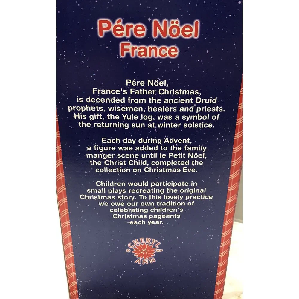 Pere Noel Santa‎ 1995 by Santa's Magical Toyshop Christmas Figurine 12